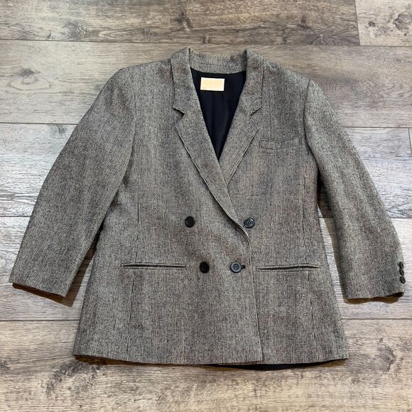 Vintage Pendleton Gray Pure Virgin Wool Blazer Made in USA - Women's Size 12/L - Picture 1 of 11